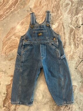 Osh Kosh Denim Carpenter Overalls Jeans Size 24 Months Cotton